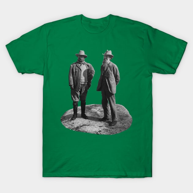 Theodore Roosevelt & John Muir at Glacier Point T-Shirt by Scottish Arms Dealer